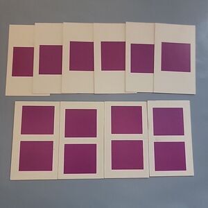 Vintage Candyland Game Replacement Parts Purple Color Block Cards Candy Land